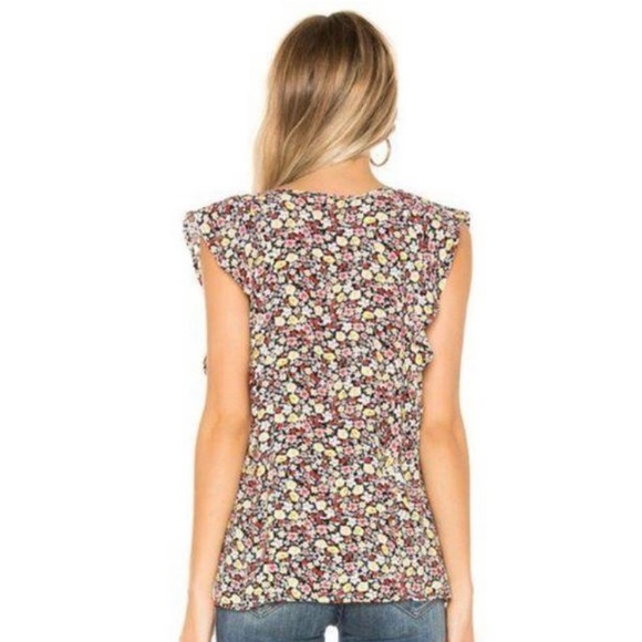 Sanctuary Clementine Floral Ruffle Shell - Picture 2 of 4